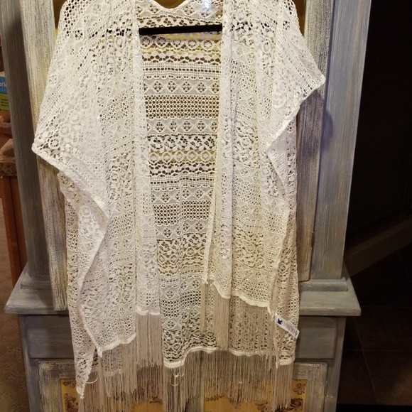 Lace Seim Cover Up One Size Fits All. C64 - Picture 1 of 7